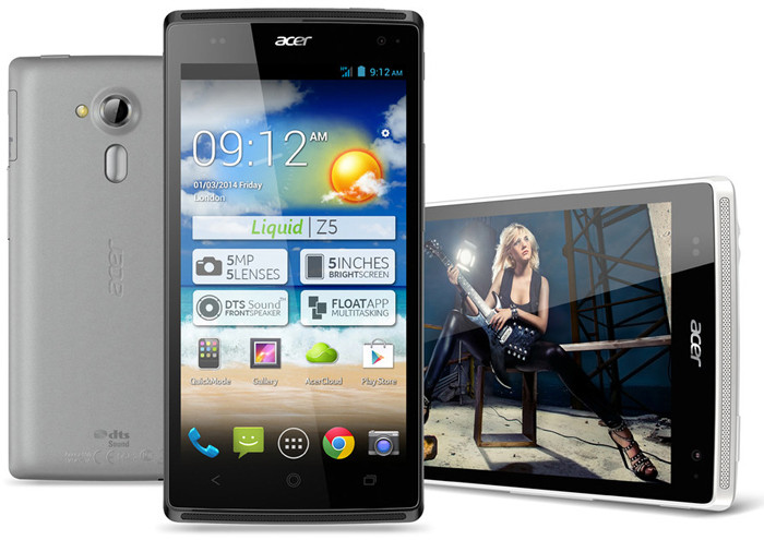 CES 2014. Представлен бюджетный 5-дюймовый смартфон Acer Liquid Z5