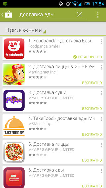 Foodpanda - приложение со вкусом