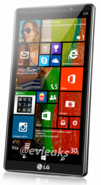 Опубликовано изображение смартфона LG под управлением Windows Phone 8.1