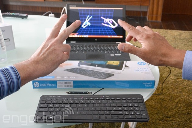 HP скоро выпустит в продажу клавиатуру со встроенным жестовым контроллером Leap Motion