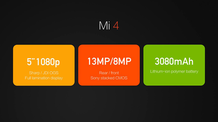 В Пекине представлен флагманский смартфон Xiaomi Mi 4
