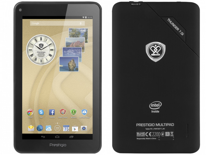 Prestigio MultiPad Thunder 7.0i: 7-дюймовый планшет на платформе Intel Atom