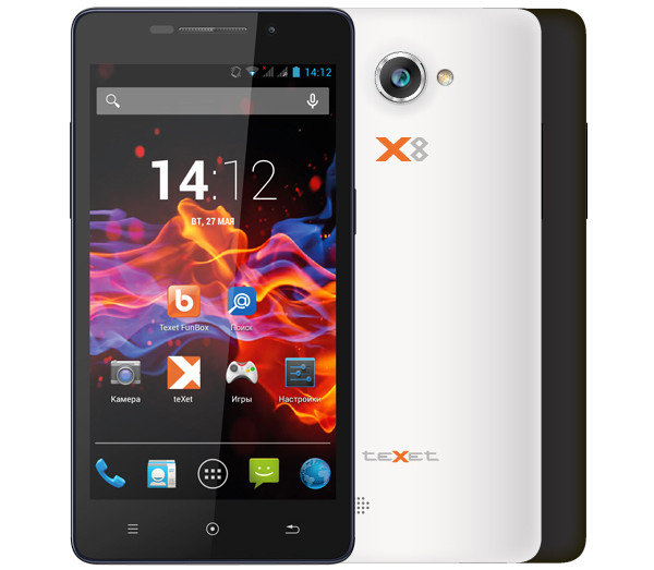 Texet X8: недорогой смартфон с 8-ядерным процессором