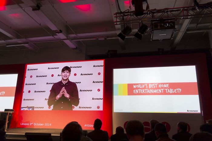 Lenovo провела в Лондоне мастер-класс по йоге: пять планшетов, один ультрабук и Эштон Кутчер