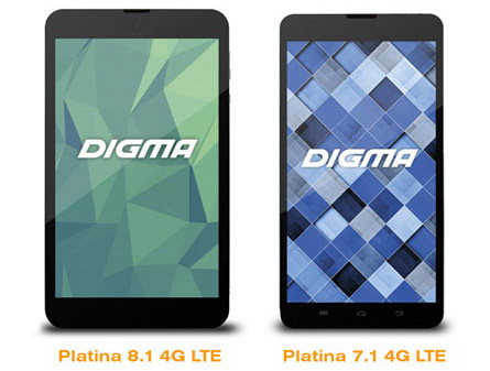 Digma представляет линейку планшетов с поддержкой LTE картинка Digma представляет линейку планшетов с поддержкой LTE