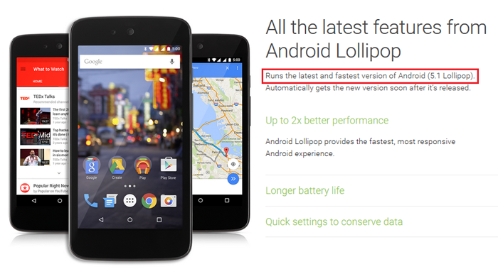 Выпущена операционная система Android 5.1 Lollipop