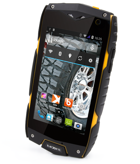 Начались продажи внедорожного Android-смартфона Texet X-driver Quad