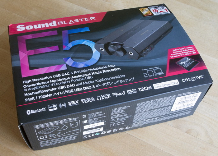 Обзор Sound Blaster E5: Переносной Hi-Fi широкого спектра действия