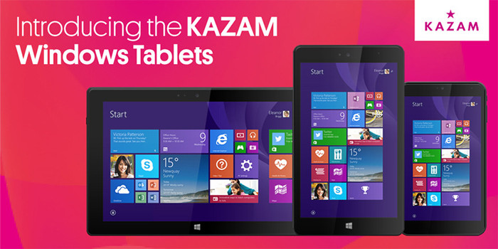 MWC 2015. Kazam представляет три планшета и два смартфона на Windows