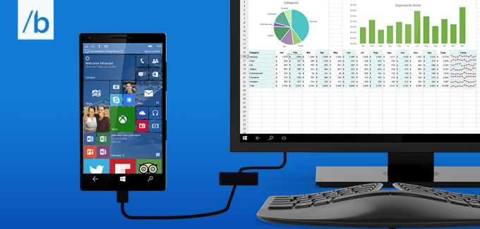 BUILD 2015. Смартфоны на Windows 10 смогут превращаться в ПК