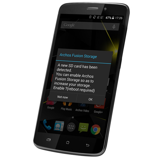 Archos Fusion Storage объединяет память устройства и карты MicroSD картинка Archos Fusion Storage объединяет память устройства и карты MicroSD