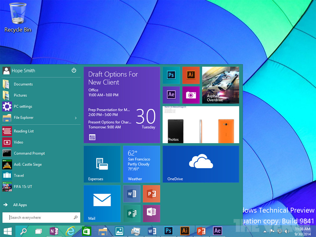 Знакомство с новыми функциями Windows 10
