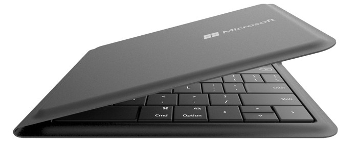 Microsoft представила водозащищенную складную клавиатуру для мобильных устройств