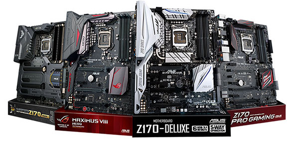 ASUS представляет серию игровых материнских плат на базе чипсета Z170
