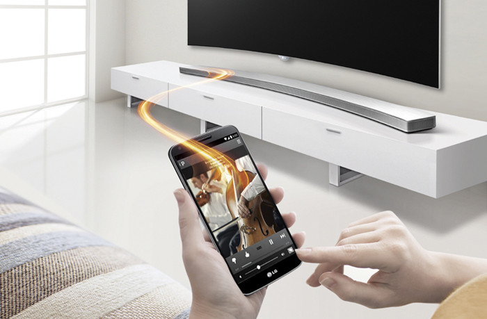 LG представляет изогнутый саундбар HS8 с поддержкой Wi-Fi и Bluetooth 
