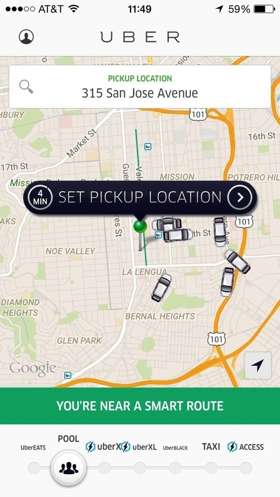 Uber начал тестировать «бесконечные» поездки