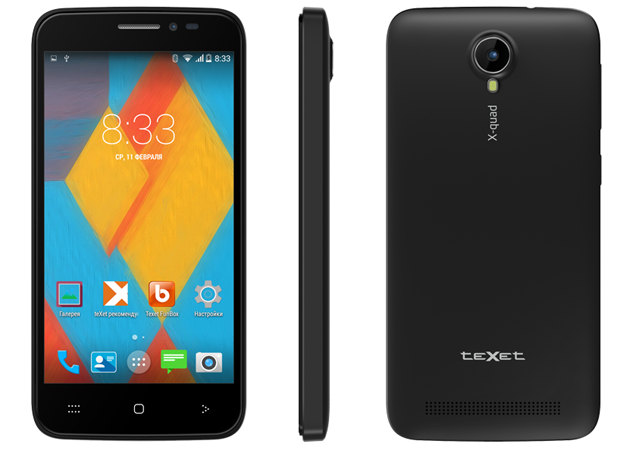 Texet X-quad TM-4503: 4,5-дюймовый Android-смартфон за 4 490 рублей
