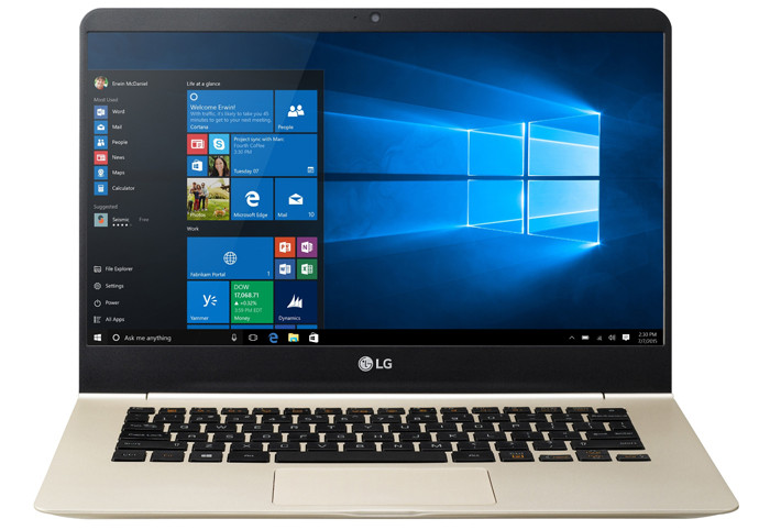 LG представляет ноутбуки Glam с диагональю 13 и 14 дюймов и весом менее килограмма