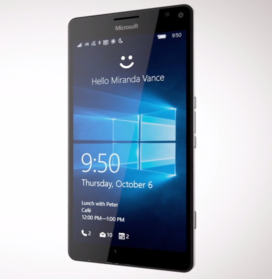 Microsoft представляет 5,7-дюймовый фаблет Lumia 950 XL