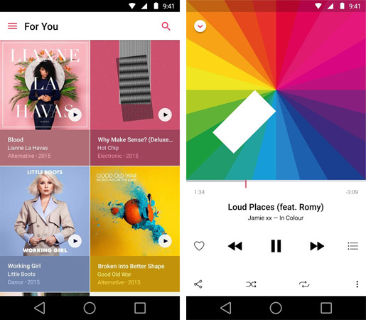 Выпущена бета-версия приложения Apple Music для Android
