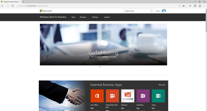 Microsoft открыла Windows Store for Business