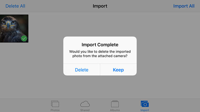 iOS 9.2 позволяет передавать фото с камер напрямую в iPhone