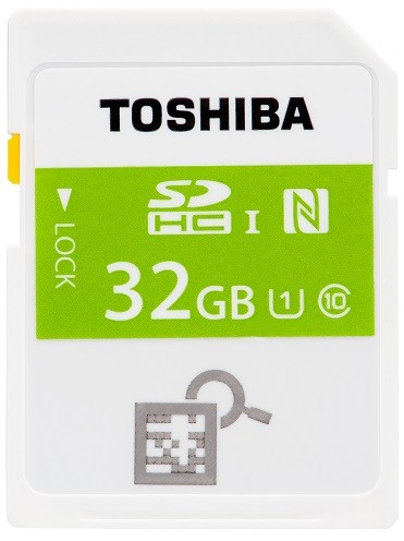 Toshiba представила в России карты памяти с поддержкой NFC