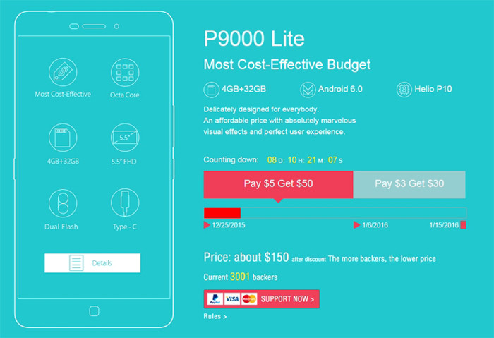 Elephone начала прием заказов на смартфоны P9000 и P9000 Lite картинка Elephone начала прием заказов на смартфоны P9000 и P9000 Lite