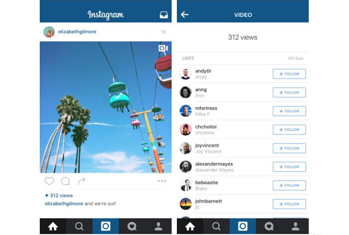 В Instagram появится счетчик просмотров видеороликов 