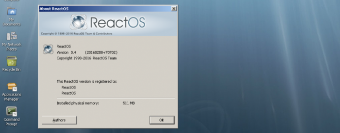 Разработчики выпустили релизную версия ReactOS 0.4.0