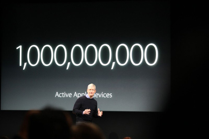 В мире насчитывается 1 млрд работоспособных устройств Apple