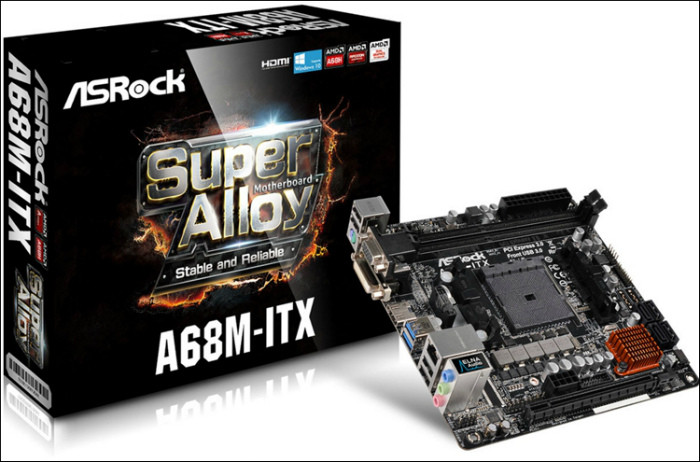 ASRock представила компактную плату A68M-ITX 