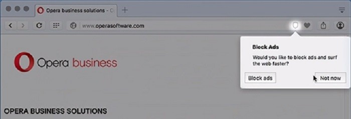 В Opera встроили блокировщик рекламы