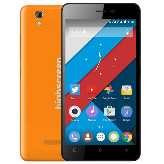 Highscreen Prime L: смартфон начального уровня с тремя задними панелями в комплекте