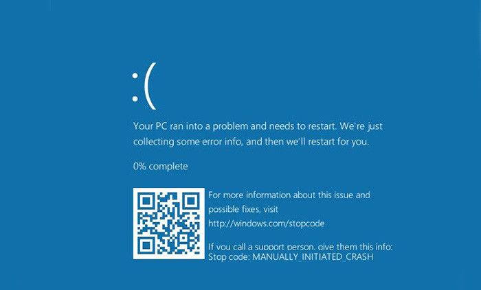 Microsoft обновила «синий экран смерти» Windows