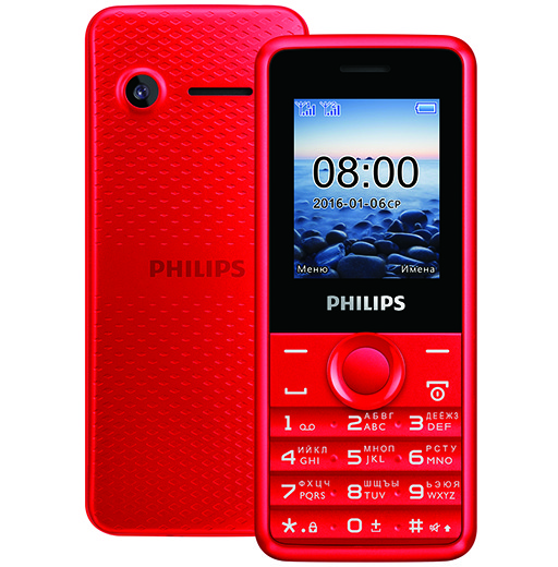 Телефон Philips Xenium E103 может проработать без подзарядки до месяца
