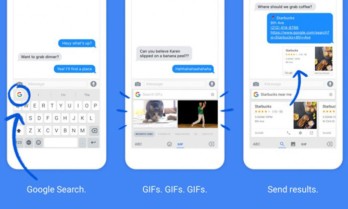 Google выпустила клавиатуру Gboard для iOS с интегрированной системой поиска