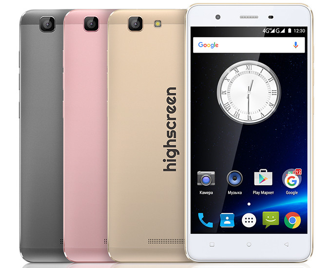 Highscreen представляет 5-дюймовый смартфон Tasty в металлическом корпусе