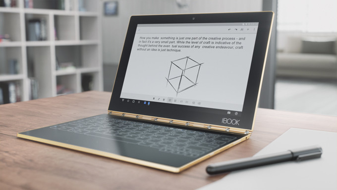 IFA 2016. Lenovo Yoga Book: ноутбук с сенсорной клавиатурой для рисования