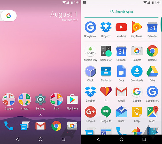Смартфоны Nexus с Android 7.0 Nougat получат новый лаунчер