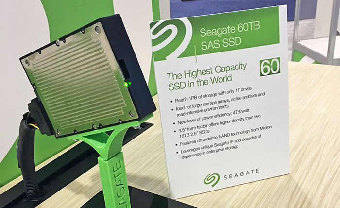 Seagate побила рекорд емкости SSD-накопителей, показав модель на 60 Тб