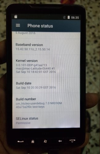 На смартфоне HTC HD2 образца 2009 года запустили Android 7.0 Nougat картинка На смартфоне HTC HD2 образца 2009 года запустили Android 7.0 Nougat