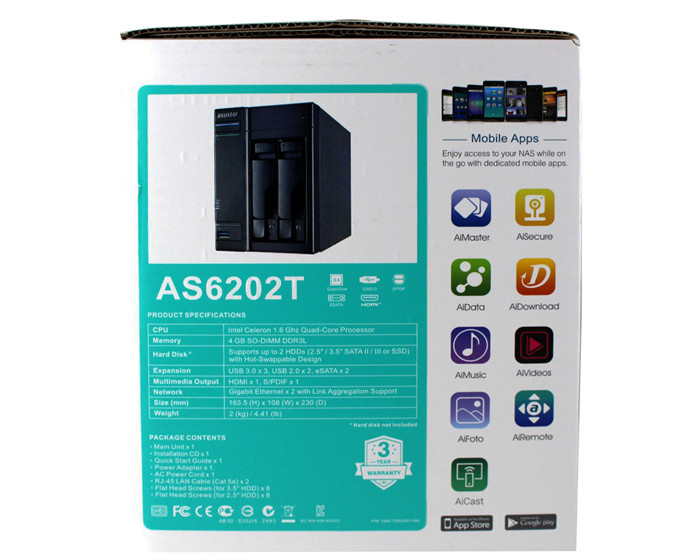 Дорога в облака: обзор сетевого накопителя ASUSTOR AS6202T