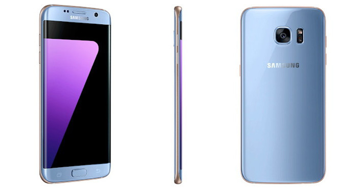Голубая версия Samsung Galaxy S7 edge добралась до России