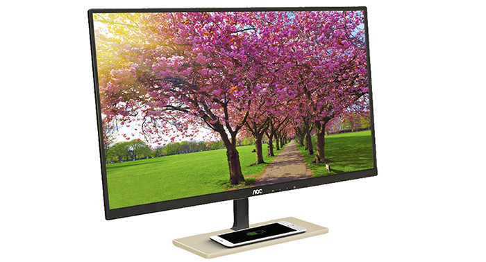 AOC P2779VC: 27-дюймовый ЖК-монитор с возможностью беспроводной подзарядки гаджетов