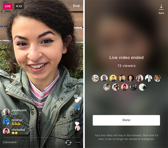 В Instagram появилась опция сохранения видеотрансляций фото