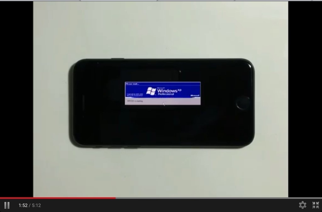На iPhone 7 можно установить Windows XP
