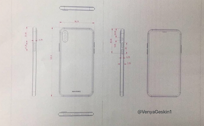 Раскрыт финальный дизайн iPhone 8 и iPhone 7s