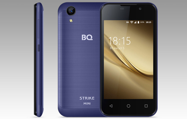 BQ-4072 Strike Mini: смартфон с Android 7.0 Nougat за 2990 рублей