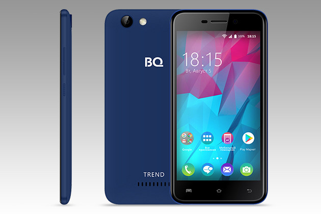 BQ-5000L Trend: смартфон с Android 7.0 Nougat за 4990 рублей